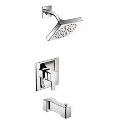 Moen 90 Degree 1-Handle Tub & Shower Trim With Eco-Performance Showerhead, Chrome