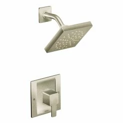 Moen 90 Degree Posi-Temp Eco-Performance Shower Trim, Valve Required, Brushed Nickel