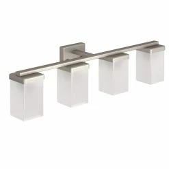 Moen 90-Degree Vanity Lighting Fixture, Brushed Nickel, 4-L