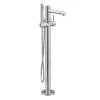 Moen® Align Single Handle Freestanding Bathtub Filler Faucet With Hand Shower, Chrome