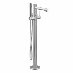 Moen® Align Single Handle Freestanding Bathtub Filler Faucet With Hand Shower, Chrome
