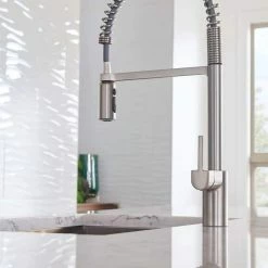 Moen® Align Single Handle Pre-Rinse Pull Down Spot-Resist Kitchen Faucet, Stainless Steel 15 Moen® Align Single Handle Pre-Rinse Pull Down Spot-Resist Kitchen Faucet, Stainless Steel -Moen's Home Comforts moen align 1 handle pulldown kitchen faucet stainless steel 894bc61b 02b0 4195 8882 0f2a803eb273