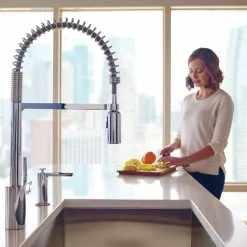 Moen® Align Single Handle Pre-Rinse Pull Down Spot-Resist Kitchen Faucet, Stainless Steel 12 Moen® Align Single Handle Pre-Rinse Pull Down Spot-Resist Kitchen Faucet, Stainless Steel -Moen's Home Comforts moen align 1 handle pulldown kitchen faucet stainless steel bccdfa65 681f 49cf b630 8754f9ca6b5d