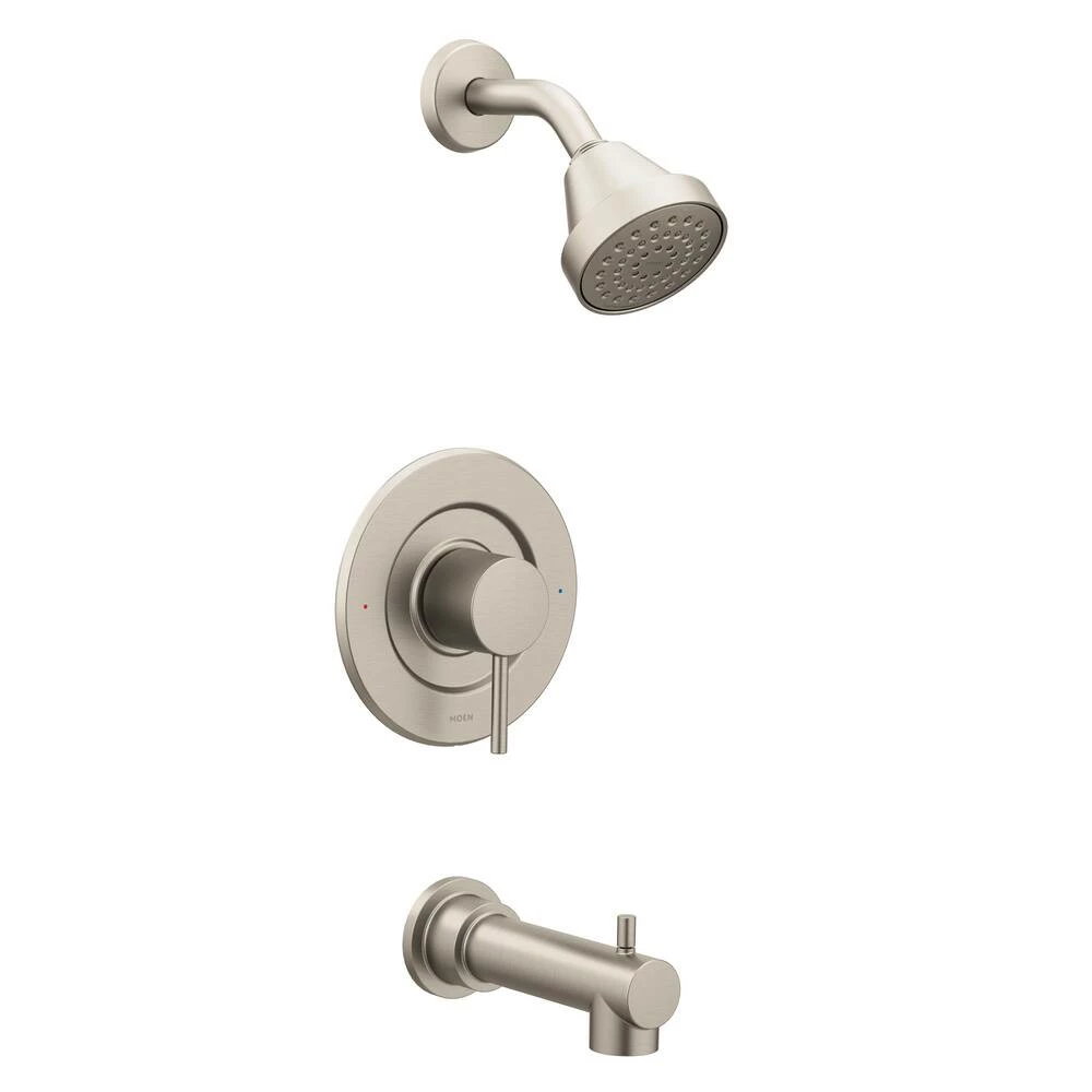 Moen Align Posi-Temp Pressure Balancing Eco-Performance Modern Tub & Shower Trim Kit, Valve Required, Brushed Nickel 1 Moen Align Posi-Temp Pressure Balancing Eco-Performance Modern Tub & Shower Trim Kit, Valve Required, Brushed Nickel