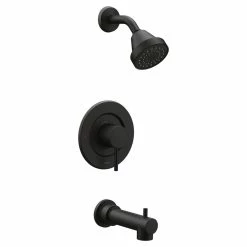 Moen Align Posi-Temp Pressure Balancing Eco-Performance Modern Tub & Shower Trim Kit, Valve Required, Matte Black