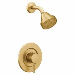 Moen Align Posi-Temp Pressure Balancing Modern Shower Trim Kit, Valve Required, Brushed Gold