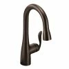 Moen® Arbor Single Handle High Arc Pull Down Sprayer Kitchen Faucet With Reflex & Power Clean, Oil Rubbed Bronze