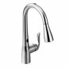 Moen® Arbor Single Handle High Arc Pull Down Sprayer Kitchen Faucet With Power Clean, Chrome