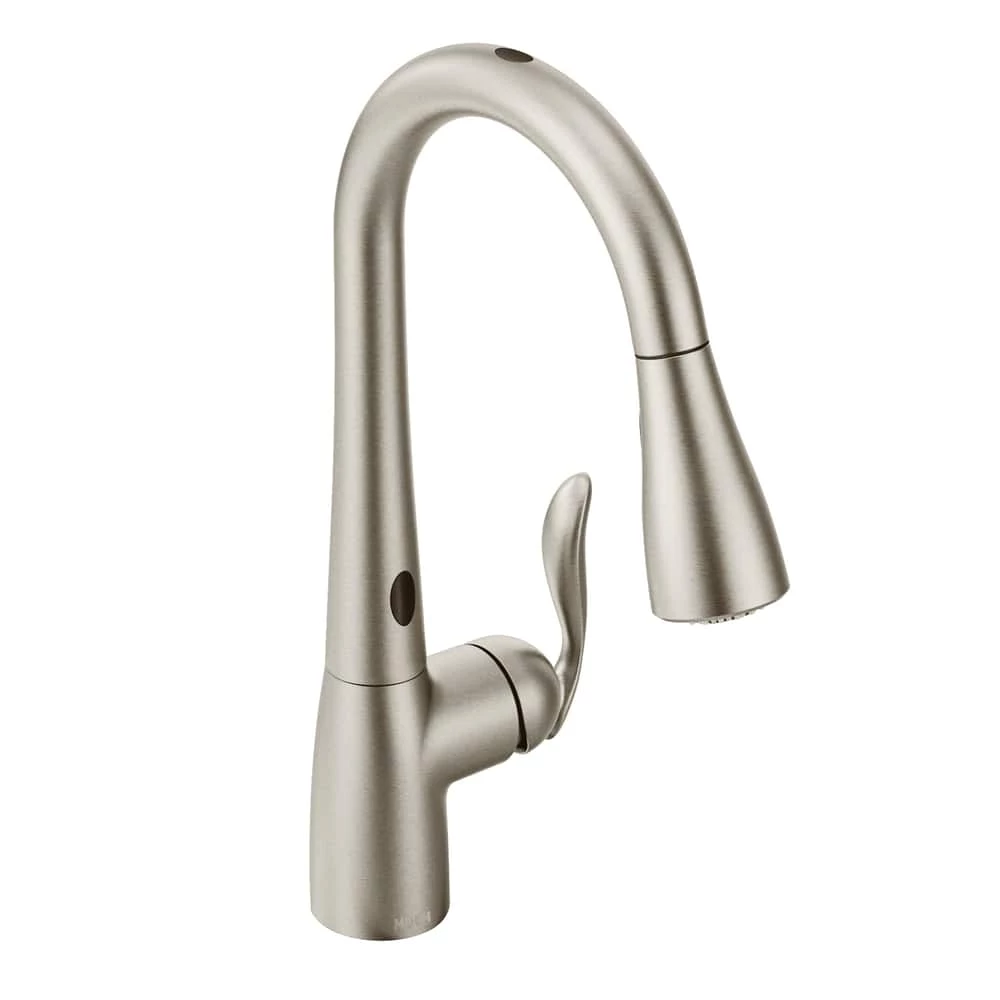Moen® Arbor Single Handle High Arc Pull Down Spot-Resist Kitchen Faucet With Power Clean, Stainless Steel 1 Moen® Arbor Single Handle High Arc Pull Down Spot-Resist Kitchen Faucet With Power Clean, Stainless Steel