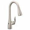 Moen® Arbor Single Handle Touchless Pull Down Spot-Resist Sprayer Kitchen Faucet With MotionSense & Power Clean, Stainless Steel