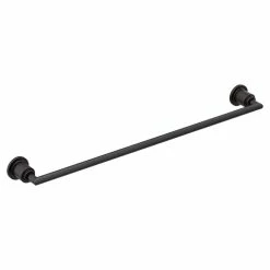 Moen Arris Modern Single Towel Bar, Matte Black, 24-in