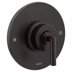 Moen Arris Posi-Temp Pressure Balancing Modern Tub & Shower Valve Trim Kit, Valve Required, Matte Black