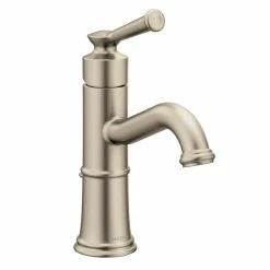 Moen® Belfield Single Handle High Arc Single Hole Bathroom Sink Faucet, WaterSense® Certified, Brushed Nickel