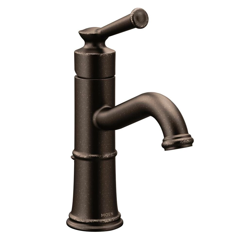 Moen® Belfield Single Handle High Arc Single Hole Bathroom Sink Faucet, WaterSense® Certified, Oil Rubbed Bronze 1 Moen® Belfield Single Handle High Arc Single Hole Bathroom Sink Faucet, WaterSense® Certified, Oil Rubbed Bronze