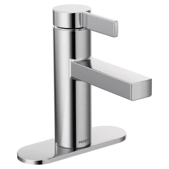 Moen® Beric Single Handle Single Hole Bathroom Sink Faucet, WaterSense® Certified, Chrome