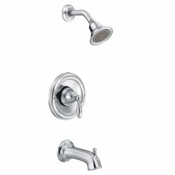 Moen Brantford Posi-Temp Pressure Balancing Tub & Shower Trim Kit, Valve Required, Chrome