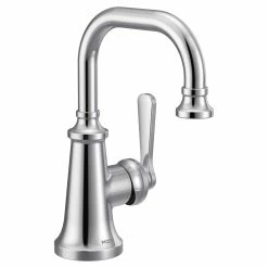 Moen Colinet One-Handle Single Hole Traditional Bathroom Sink Faucet, Chrome