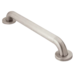 Moen® Home Care Concealed Safety Bathroom Screw Grab Bar With SecureMount™, Peened Stainless Steel, 1.5x24-in