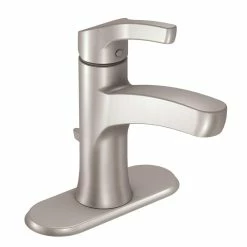 Moen® Danika Single Handle High Arc Bathroom Sink Faucet, WaterSense® Certified, Brushed Nickel