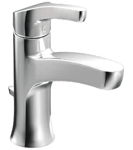 Moen® Danika Single Handle High Arc 4-in Centerset Bathroom Sink Faucet, WaterSense® Certified,Chrome 2 Moen® Danika Single Handle High Arc 4-in Centerset Bathroom Sink Faucet, WaterSense® Certified,Chrome - Image 2