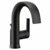 Moen® Doux Single Handle Single Hole Bathroom Sink Faucet, WaterSense® Certified, Matte Black