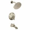 Moen Doux Posi-Temp Pressure Balancing Tub & Shower Trim Kit, Valve Required, Brushed Nickel
