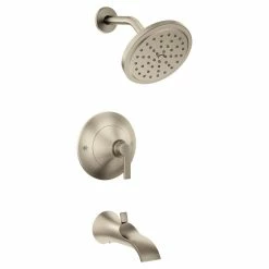 Moen Doux Posi-Temp Pressure Balancing Tub & Shower Trim Kit, Valve Required, Brushed Nickel