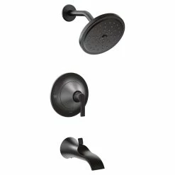 Moen Doux Posi-Temp Pressure Balancing Tub & Eco-Performance Shower Trim Kit, Valve Required, Matte Black