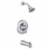 Moen EVA Posi-Temp Tub & Shower Trim Kit, Valve Required, Chrome