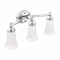 Moen EVA 3-Light Vanity Lighting Fixture, Chrome