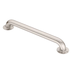 Moen® Home Care Exposed Safety Bathroom Screw Grab Bar, Stainless Steel, 1.5x18-in