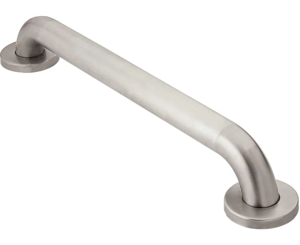 Moen® Home Care Concealed Safety Bathroom Screw Grab Bar, Peened Stainless Steel, 1.5x18-in 1 Moen® Home Care Concealed Safety Bathroom Screw Grab Bar, Peened Stainless Steel, 1.5x18-in