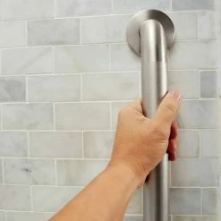 Moen® Home Care Concealed Safety Bathroom Screw Grab Bar, Peened Stainless Steel, 1.5x18-in 15 Moen® Home Care Concealed Safety Bathroom Screw Grab Bar, Peened Stainless Steel, 1.5x18-in -Moen's Home Comforts moen home care 18 concealed grab bar peened b0bfbefa 7009 46b9 a80c d19f8fcaa6cb