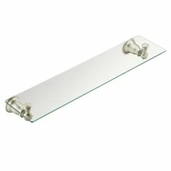 Moen Kingsley Vanity Glass Shelf, Brushed Nickel, 20-in X 5-in