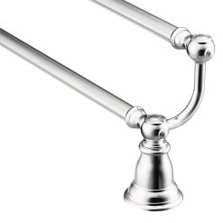 Moen Kingsley Double Towel Bar, Chrome, 24-in
