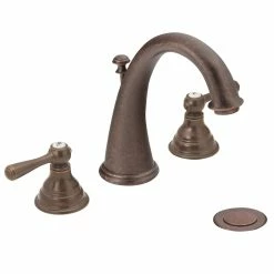 Moen Kingsley Two-Handle Widespread High-Arc Bathroom Faucet (Valve Required), Oil Rubbed Bronze