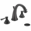 Moen Kingsley Two-Handle High-Arc Widespread Bathroom Faucet (Valve Required), Wrought Iron