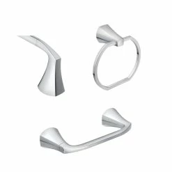 Moen® Lindor Bathroom Hardware Accessories Kit, Chrome 3-pc