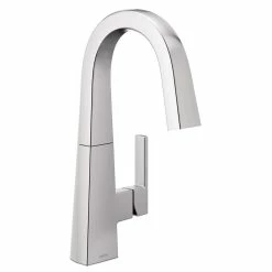 Moen® Nio Single Handle High Arc Kitchen Faucet, Chrome