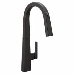 Moen Nio Smart Pulldown Kitchen Faucet, Black Stainless Steel