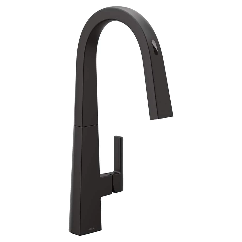 Moen Nio Smart Pulldown Kitchen Faucet, Black Stainless Steel 1 Moen Nio Smart Pulldown Kitchen Faucet, Black Stainless Steel