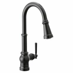 Moen Paterson Smart Pulldown Kitchen Faucet, Matte Black