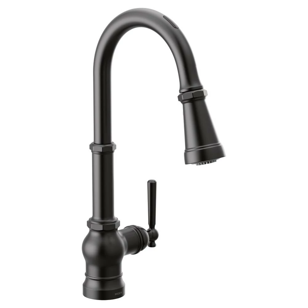 Moen Paterson Smart Pulldown Kitchen Faucet, Matte Black 1 Moen Paterson Smart Pulldown Kitchen Faucet, Matte Black