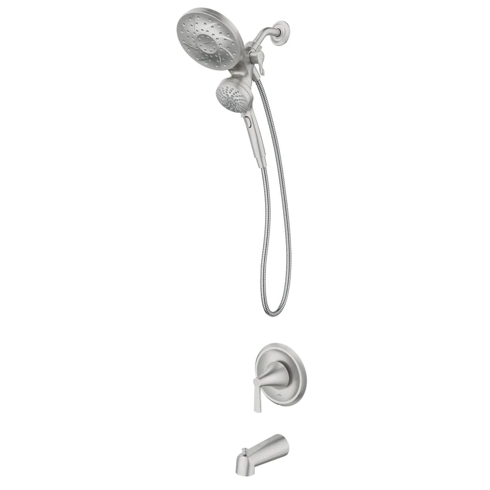 Moen Posi-Temp Tub/Shower With Magnetix, Brushed Nickel 1 Moen Posi-Temp Tub/Shower With Magnetix, Brushed Nickel