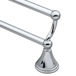 Moen® Preston Double Bathroom Towel Bar/Rack, Chrome, 24-in