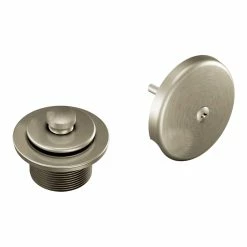 Moen Push-N-Lock Tub & Shower Drain Kit, Brushed Nickel