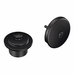 Moen Push-N-Lock Tub & Shower Drain Kit, Wrought Iron