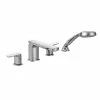 Moen Rizon 2-Handle Diverter Roman Tub Faucet, Includes Handshower,, Valve Required, Chrome