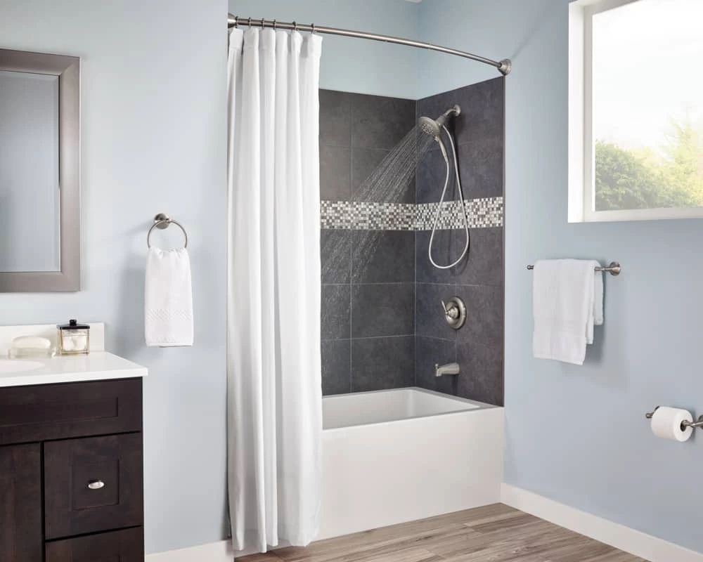 Moen® Sage Pivoting Bathroom Toilet Paper Holder, Brushed Nickel 3 Moen® Sage Pivoting Bathroom Toilet Paper Holder, Brushed Nickel - Image 3