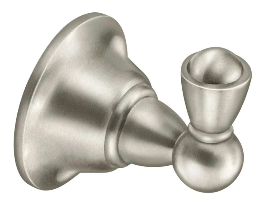 Moen® Bathroom Robe & Towel Single Hook, Brushed Nickel 3 Moen® Bathroom Robe & Towel Single Hook, Brushed Nickel - Image 3